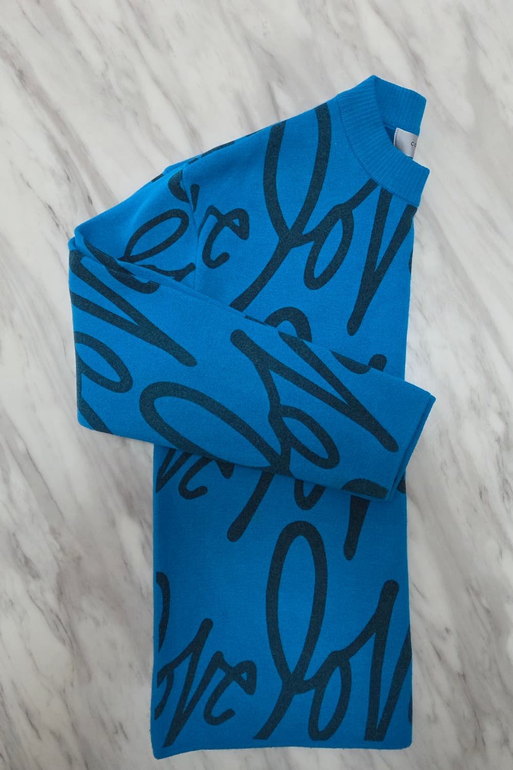 코모도 러브 공용 블루 니트 상품이미지10