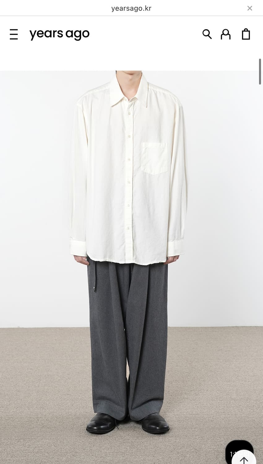 [새상품] 이얼즈어고 재팬 패브릭 포이카 셔츠 m 상품이미지1