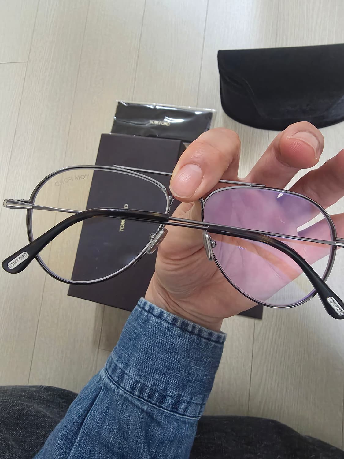 [56mm] 톰포드 FT5800 건메탈 이수혁 안경 상품이미지5