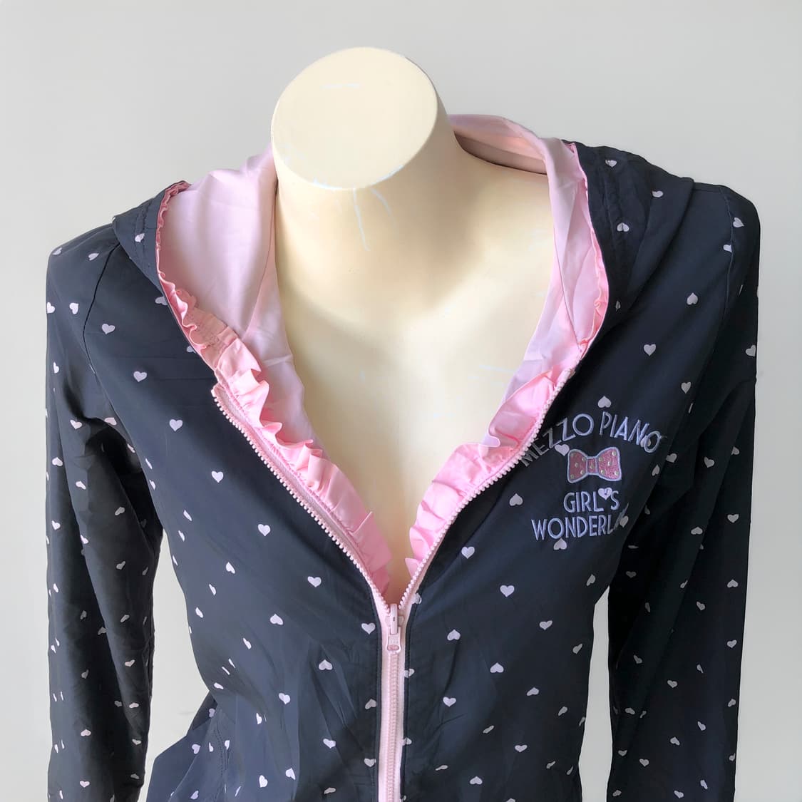 리버시블 하트 프릴 후드 집업 상품이미지7