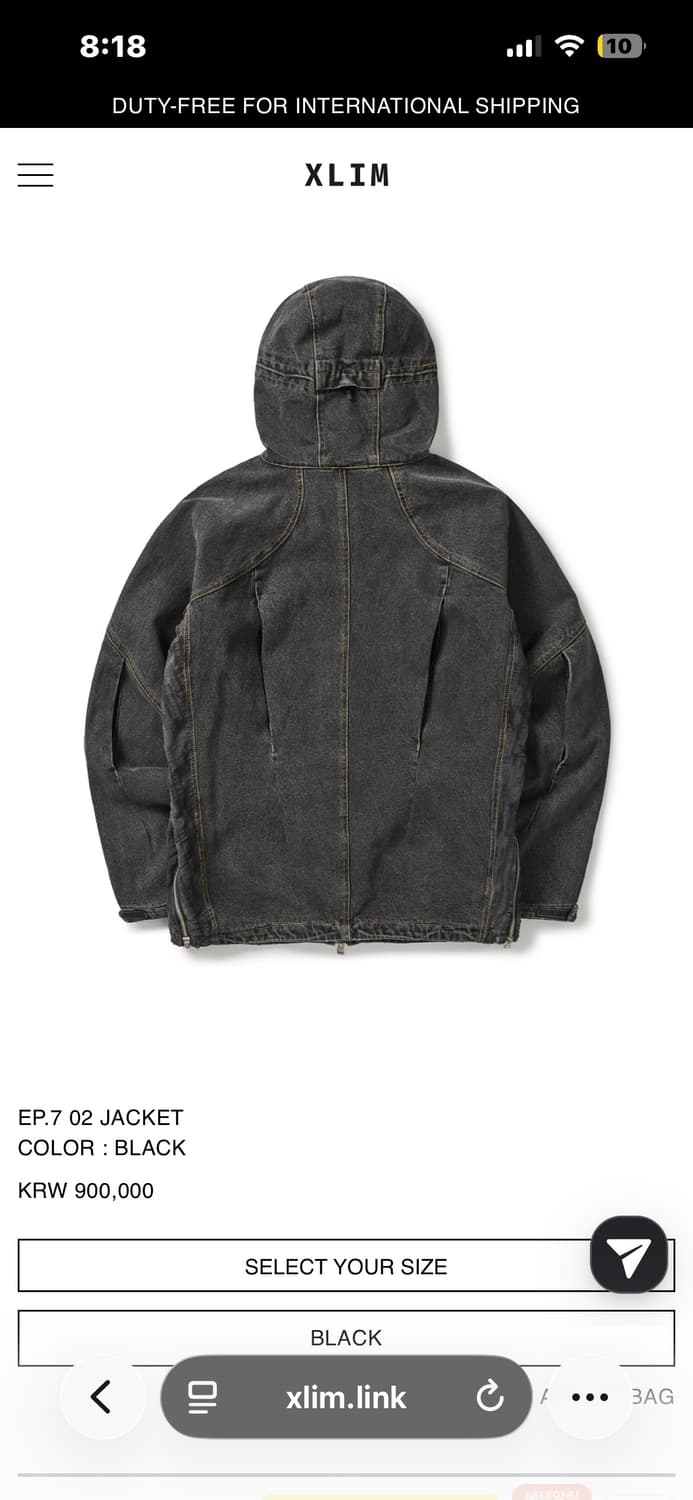 XLIM EP.7 02 JACKET COLOR : BLACK 상품이미지2