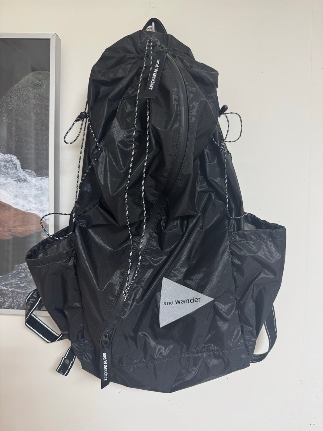 앤드원더 실 데이팩 가방 블랙 상품이미지2