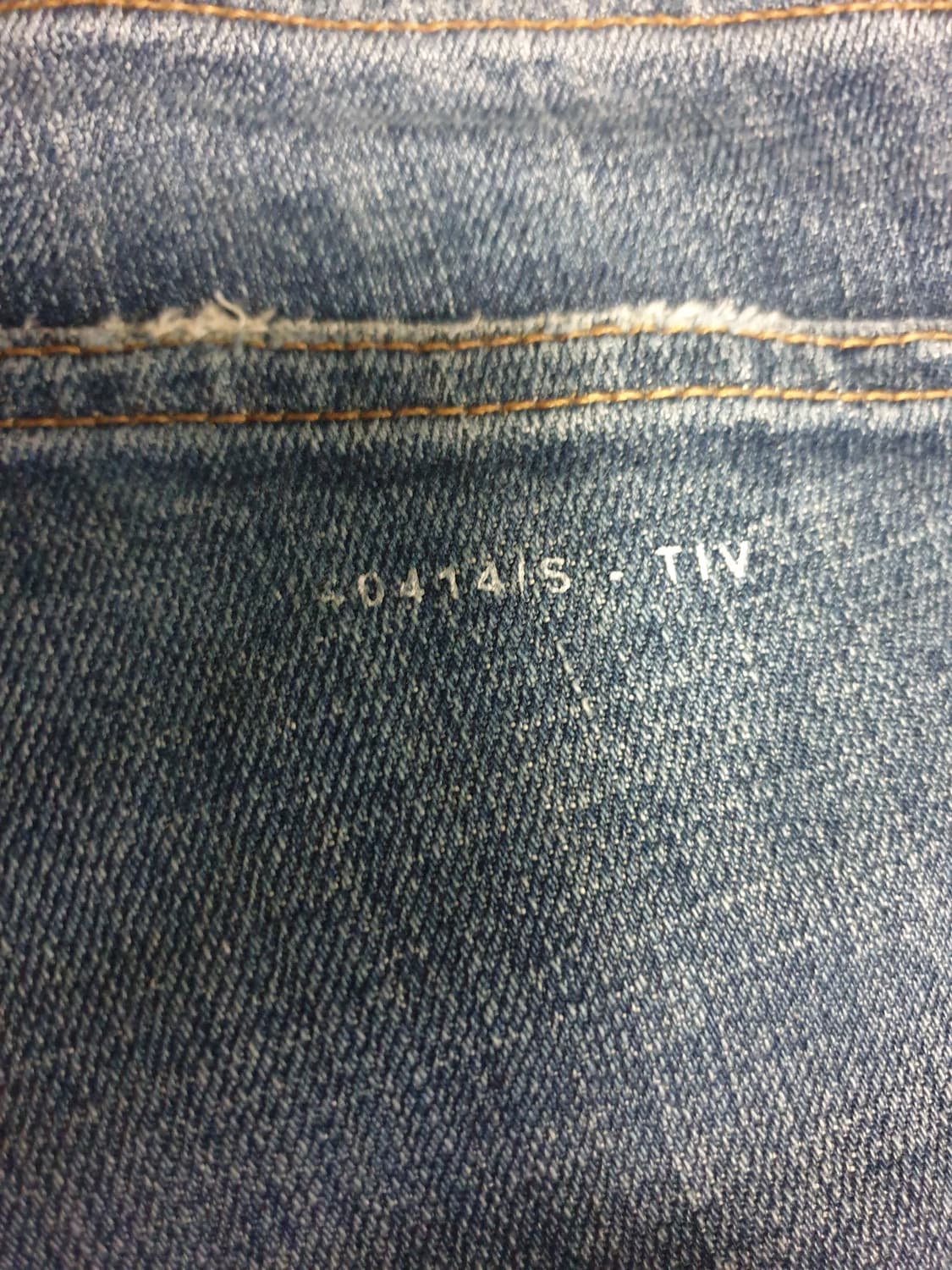 페이탈리즘 크롭 슬림핏 스트레치 워싱 컷팅 데님팬츠 인디고 (33) 상품이미지3