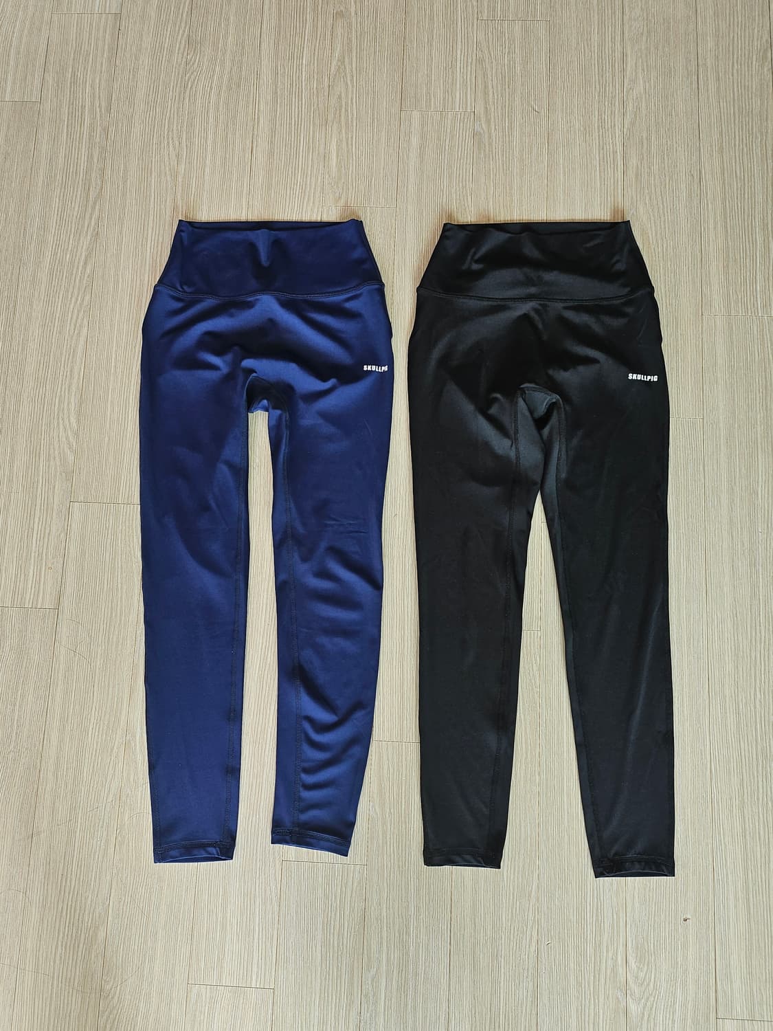 스컬피그 레깅스 S 네이비+블랙 세트 새상품급 상품이미지4