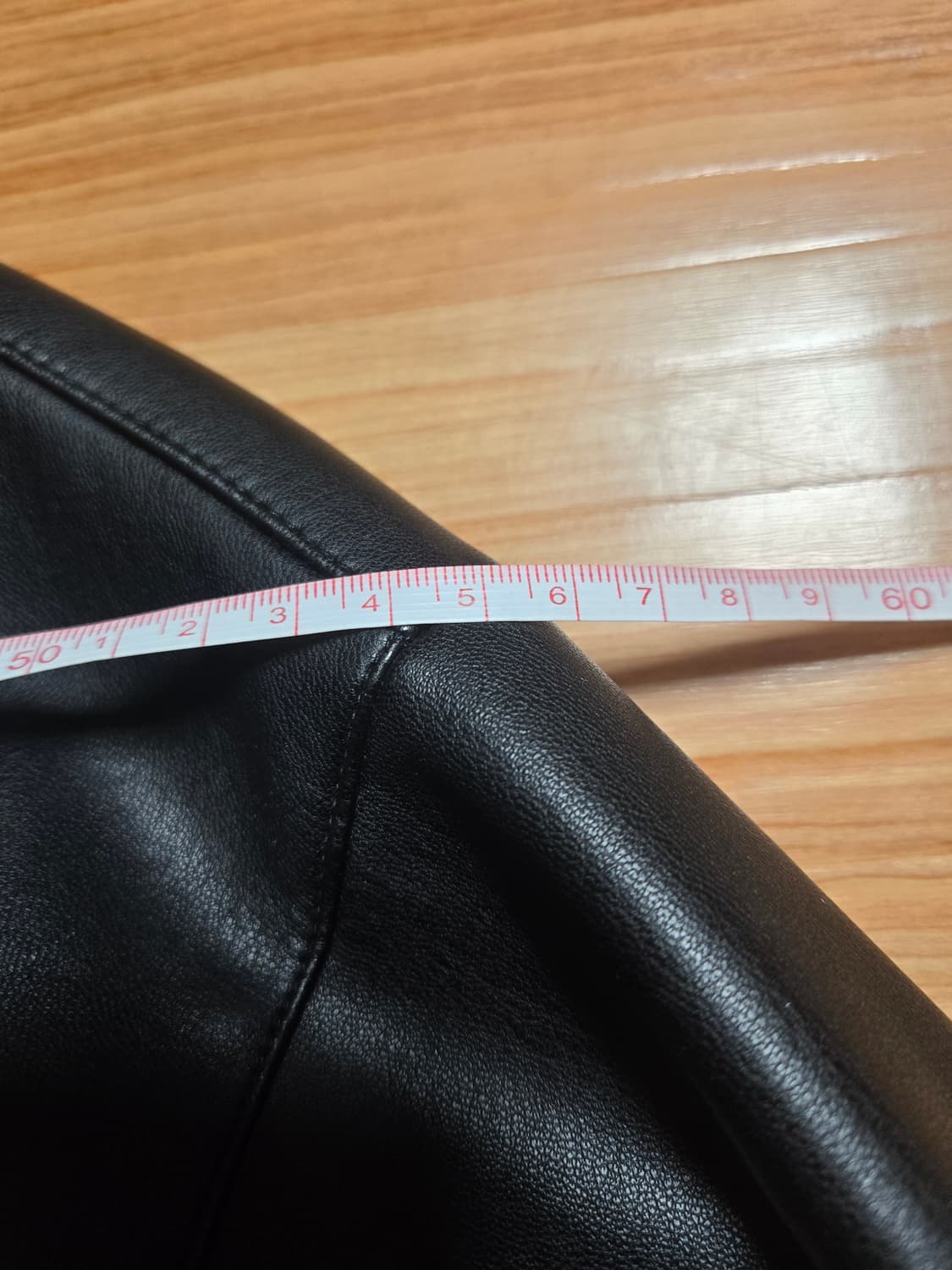 비건레더 블루종 자켓 상품이미지4