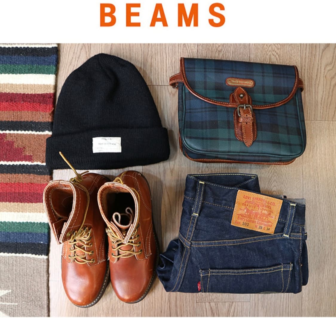일본판 BEAMS 빔스 두툼한 울100% 아메카지 와치캡 상품이미지1