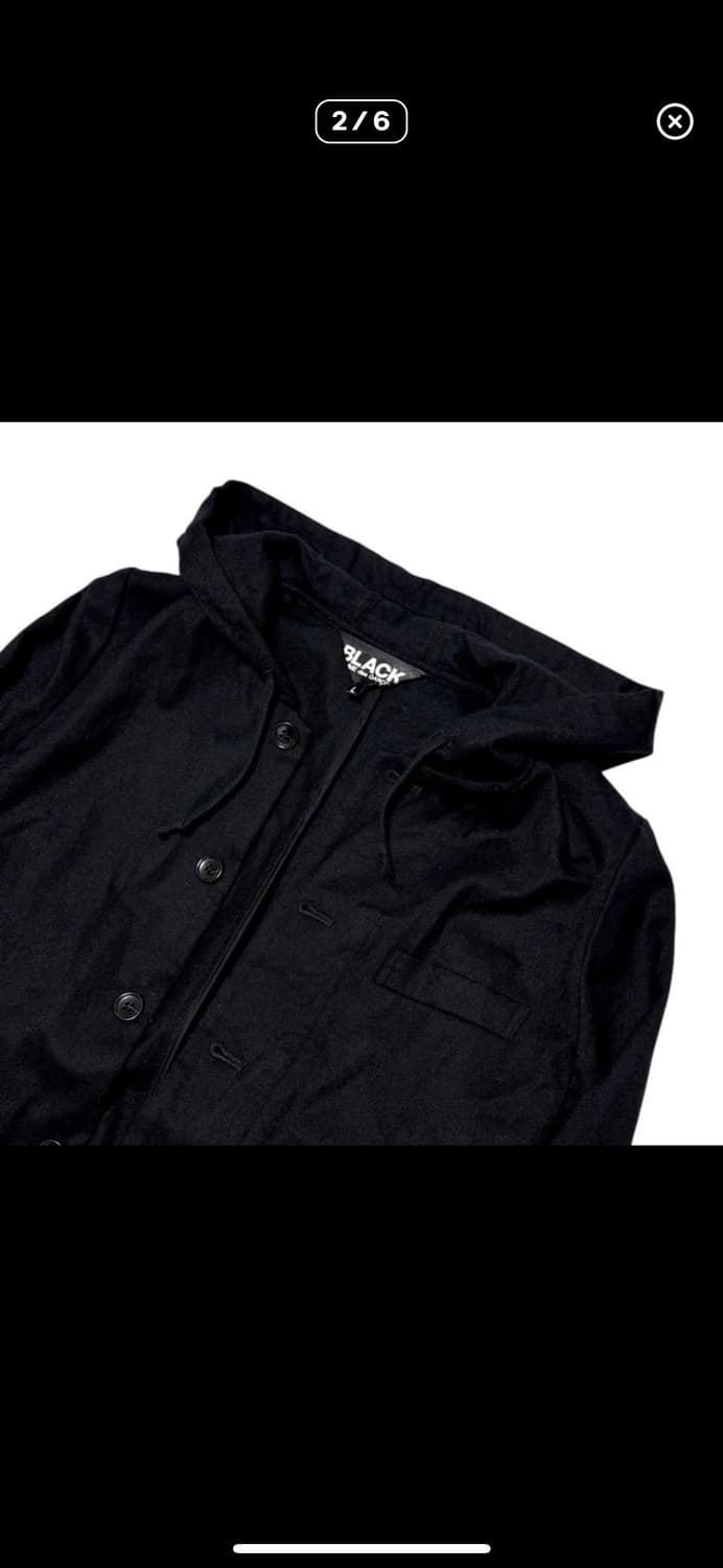 꼼데가르송 블랙 후드 자켓 상품이미지2