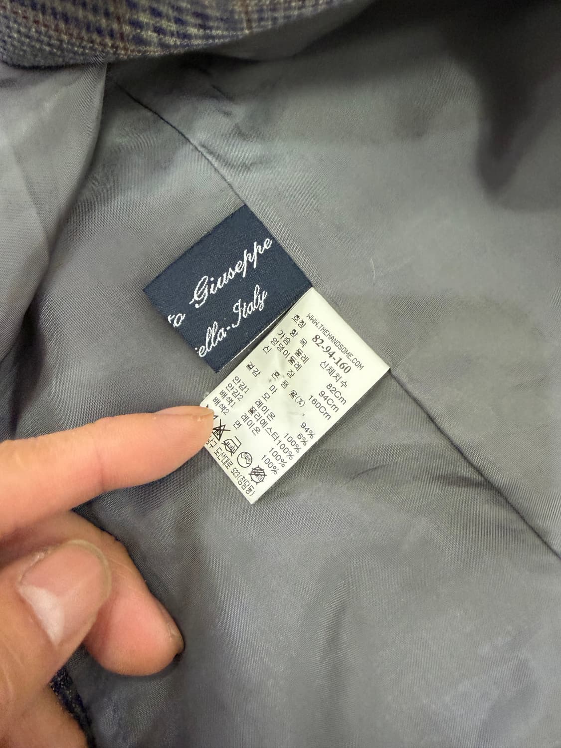 정품) TIME 타임 한섬 20ss 체크무늬 벨티드 자켓 82 상품이미지9