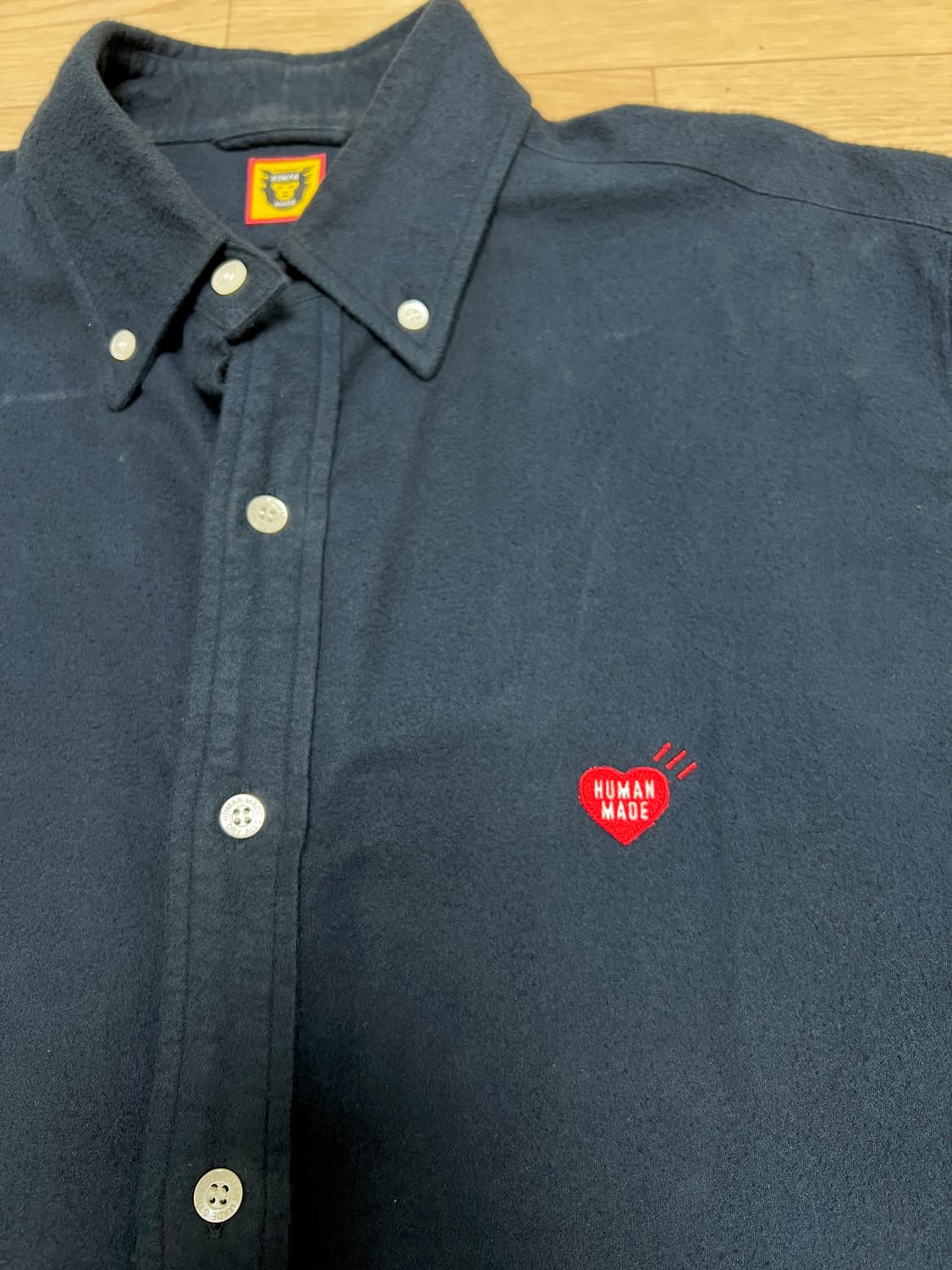 Human Made 휴먼메이드 플라넬 네이비 셔츠 상품이미지2