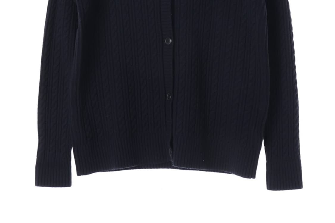 타미힐피거 클래식 케이블 꽈배기 가디건 네이비 M 상품이미지4