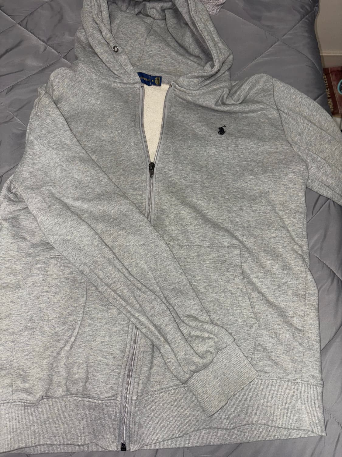 폴로 후드집업 그레이 상품이미지3