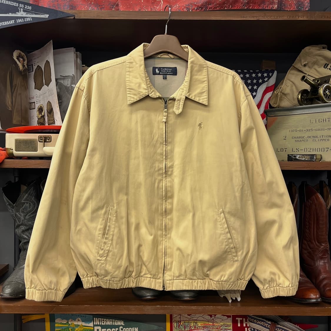 90s 폴로 랄프로렌 made USA 타탄체크 라이닝 스윙자켓 N1785 상품이미지1