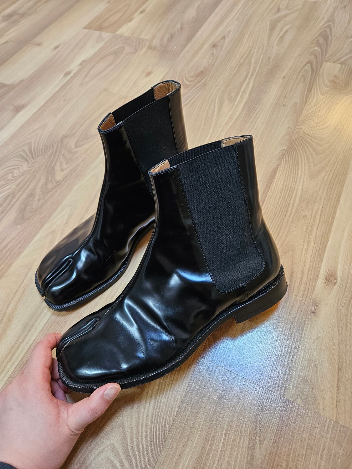 마르지엘라 타비 첼시 부츠 블랙 상품이미지3