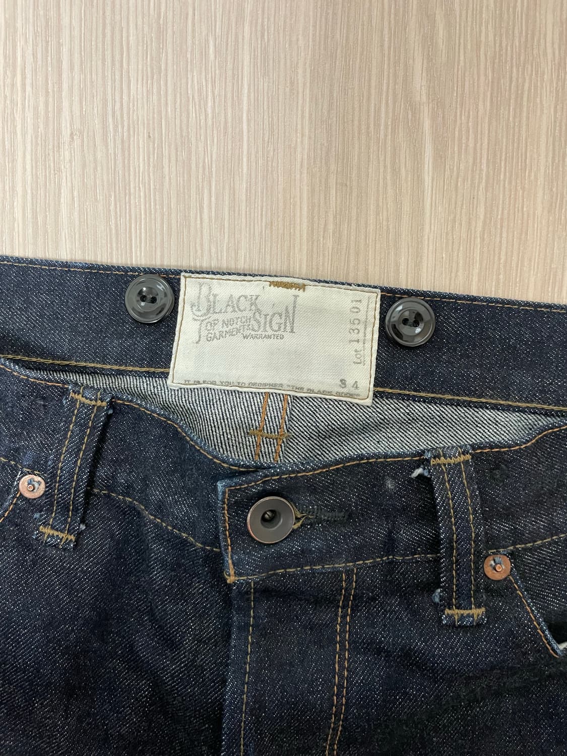 블랙사인 vocalion 15oz 데님 34 상품이미지3