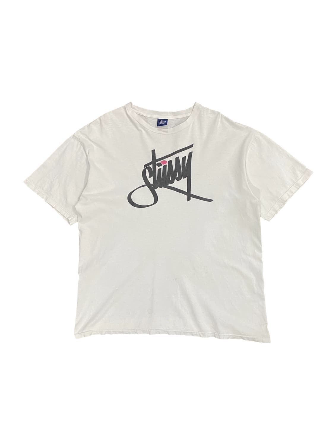 Stussy 그라피티 로고 디테일 반팔 티셔츠 상품이미지1