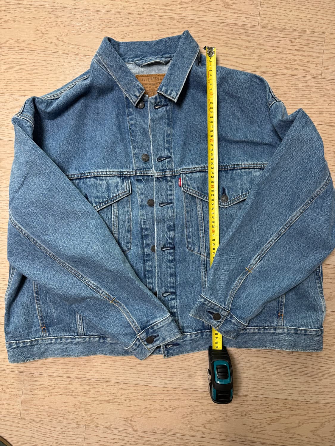 XL) 리바이스 데님 트러커 연청 상품이미지2