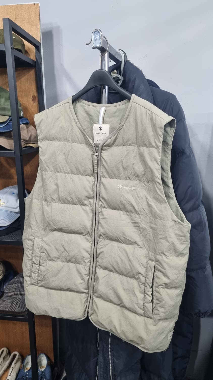 스노우피크)) 경량 오리털 남성용 조끼 베이지 100~105 상품이미지1