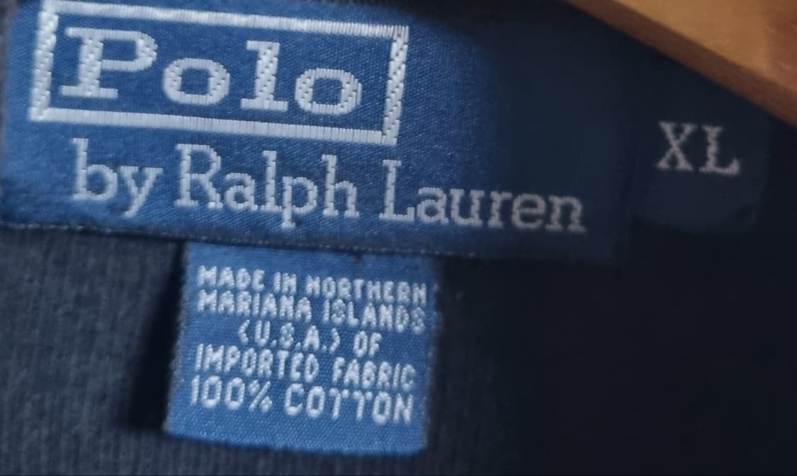 오버핏 XL ) 폴로랄프로렌 블랙 코튼 니트집업 상품이미지3