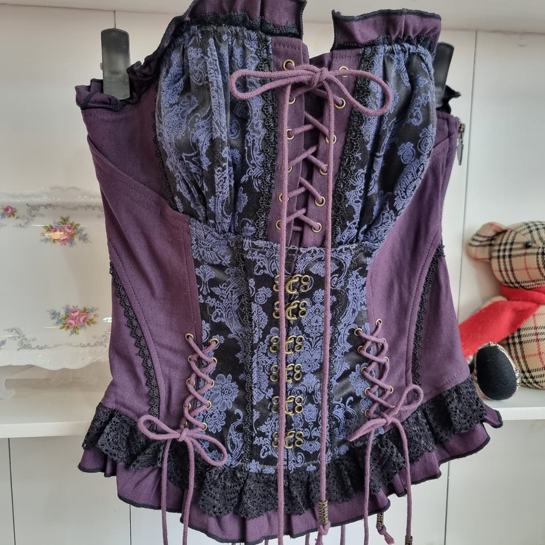 OZZ ONESTE(오즈온)고딕 코르셋 뷔스티에 탑 상품이미지4