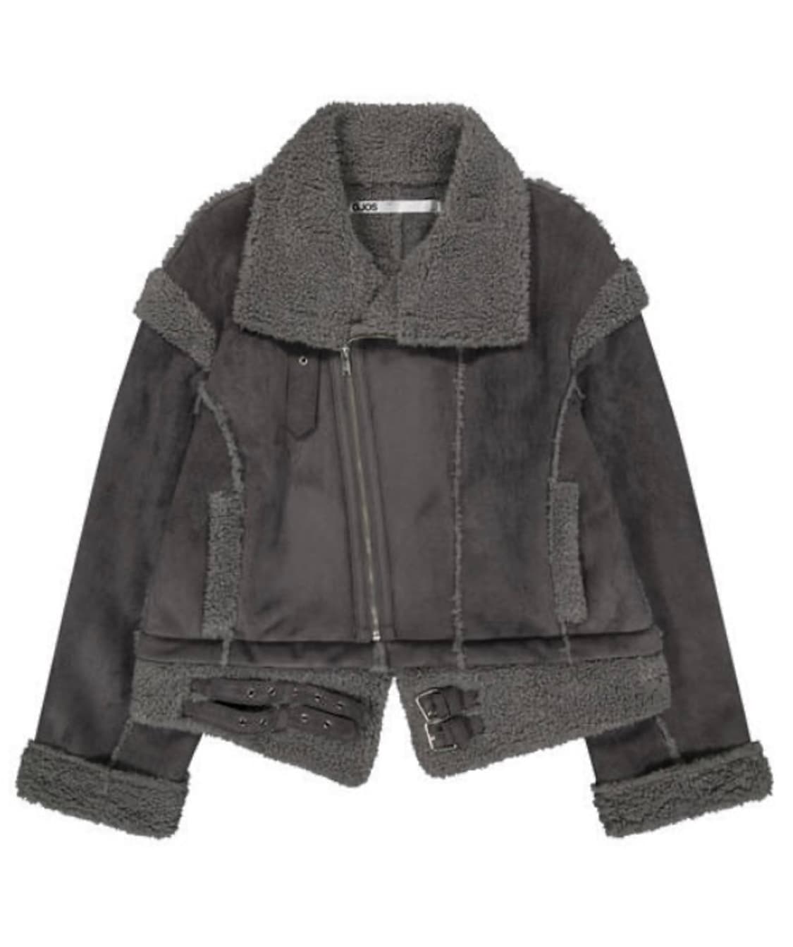 오호스 Detachable Fur Shearling Jacket 상품이미지1