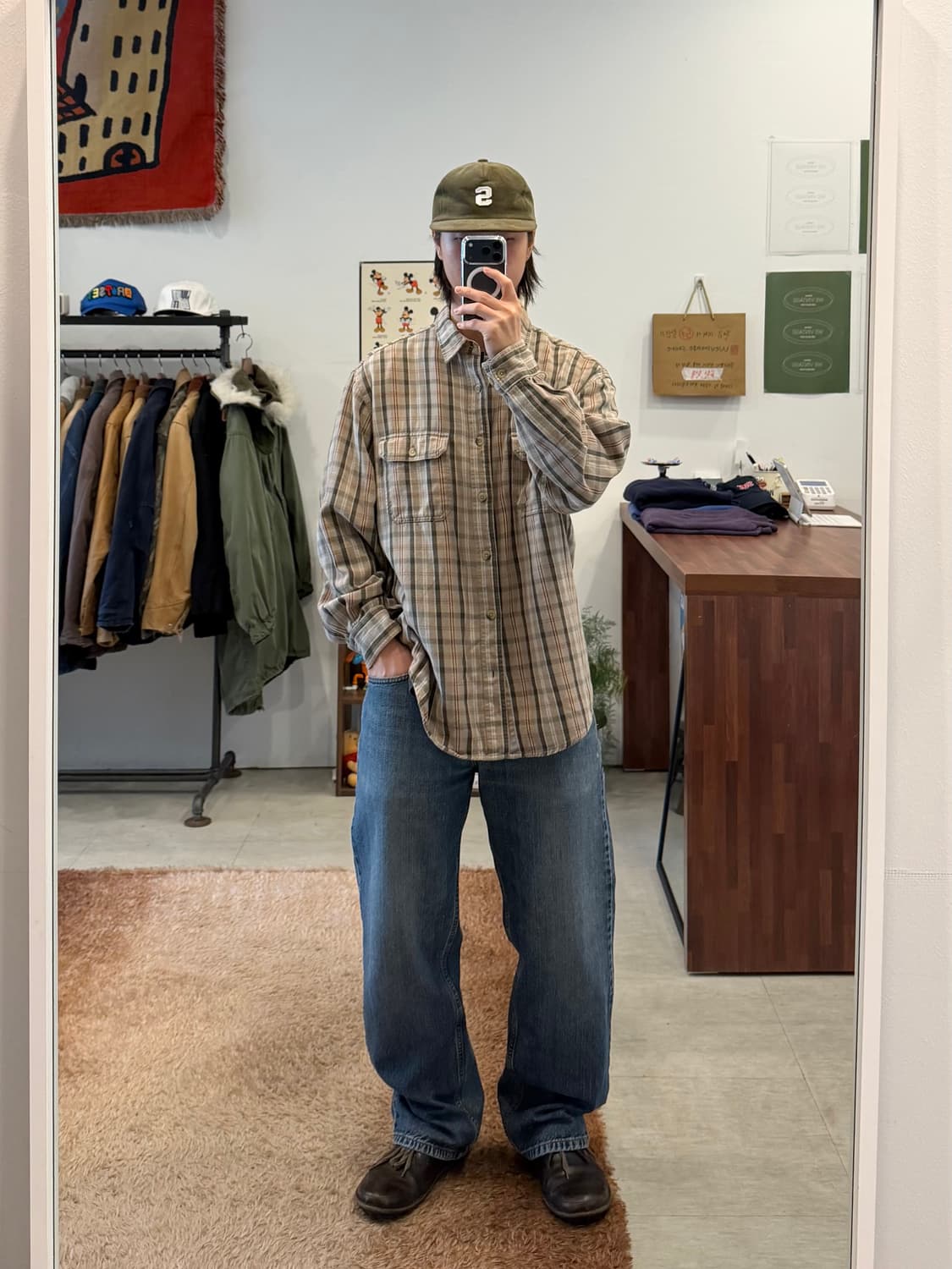 Woolrich 울리치 코튼 플란넬 체크 셔츠 상품이미지2