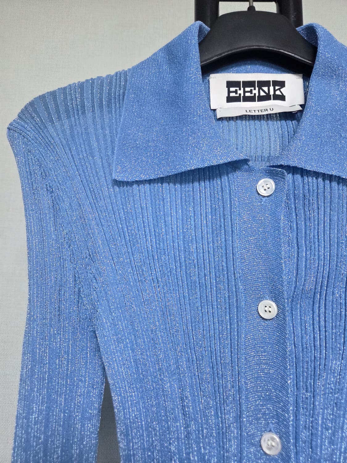 M 잉크 EENK UTINKLE Pleated Knit Shirt  상품이미지5