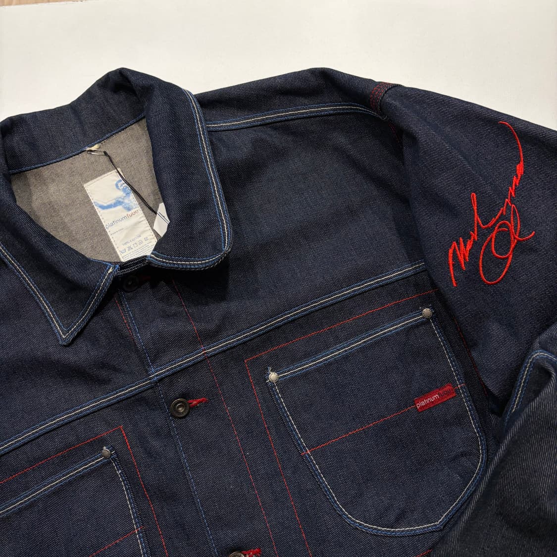 [M] 90s FUBU 플래티넘 푸부 무하마드 알리 데님 자켓 D679 상품이미지9