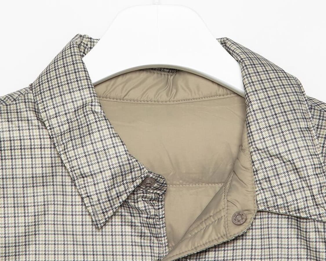 체크 리버시블 경량 패딩 상품이미지5