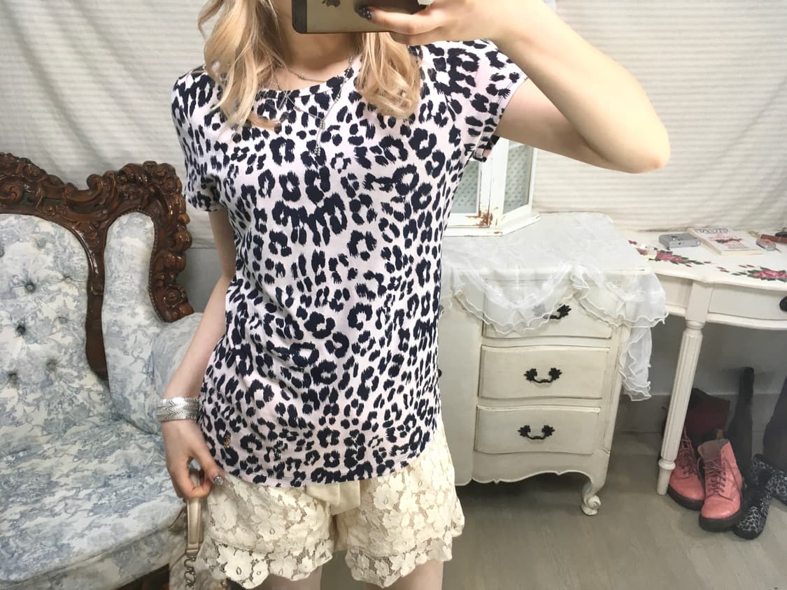 쥬시꾸뛰르 레오파드 반팔 티셔츠 상품이미지1