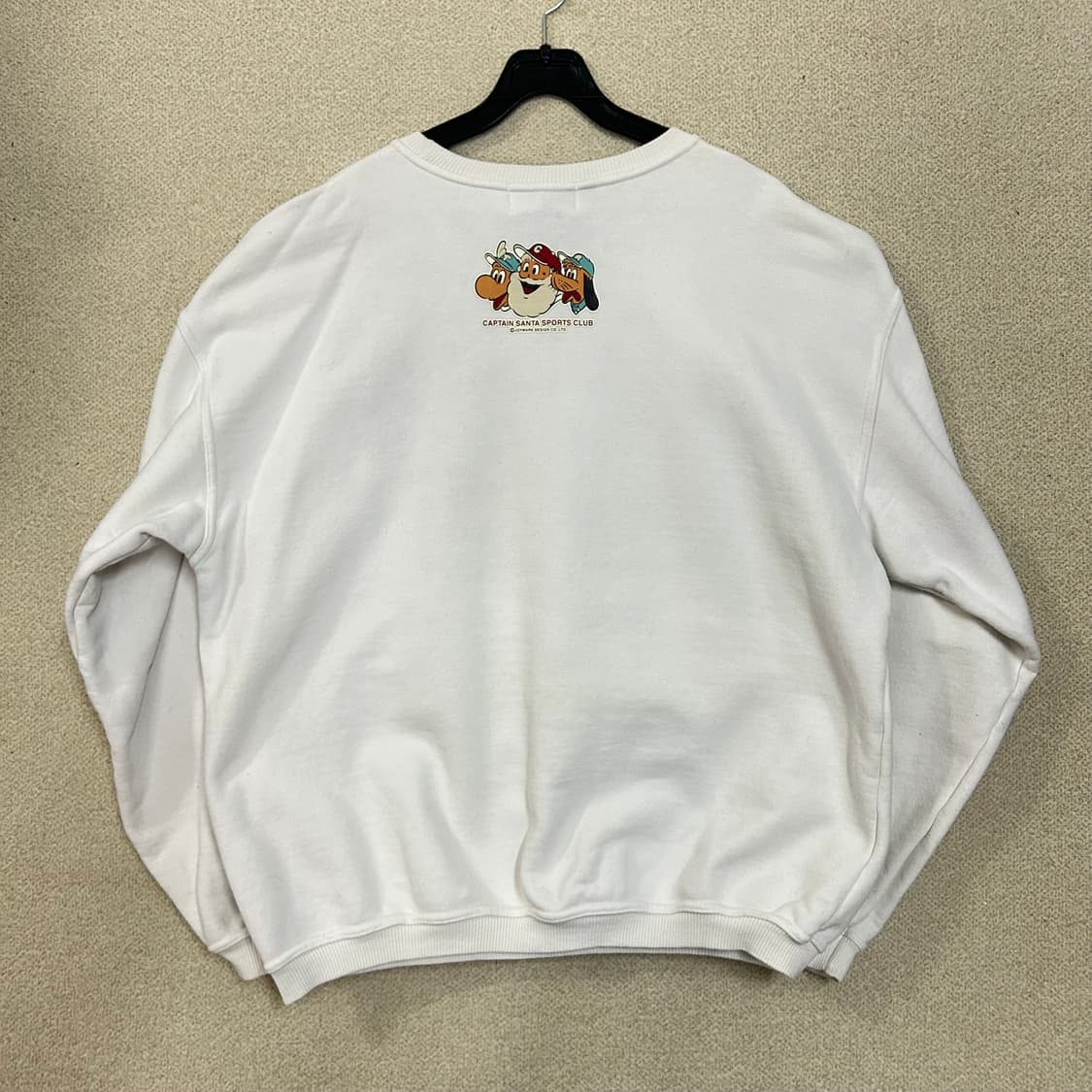 (L) 90s 캡틴산타 화이트 라운드 스웻 맨투맨 상품이미지6