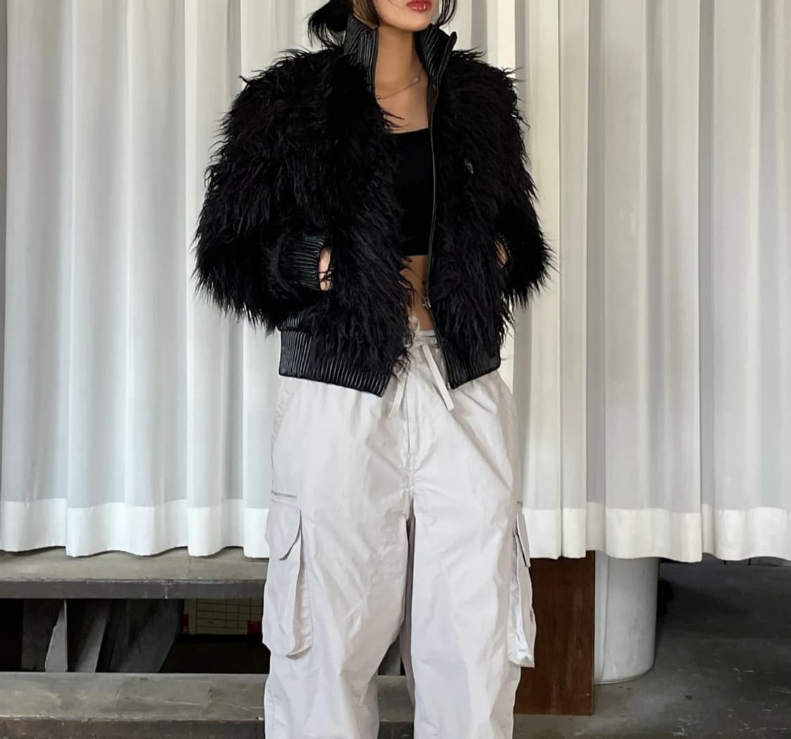 스컬프터 Faux Mongolian Shearling Jacket 상품이미지3