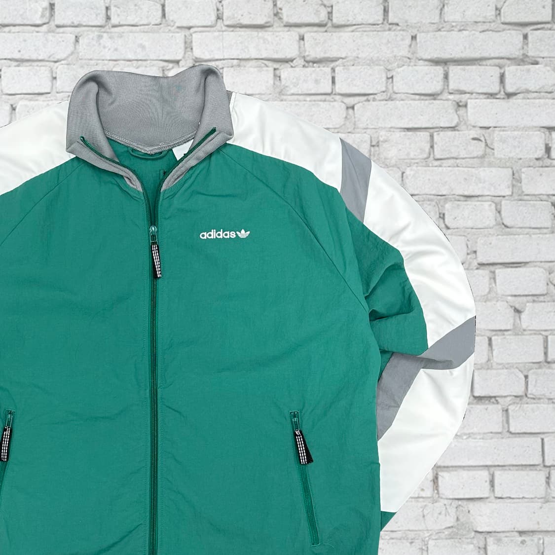 아디다스 배색 빈티지 바람막이 2XL 상품이미지1