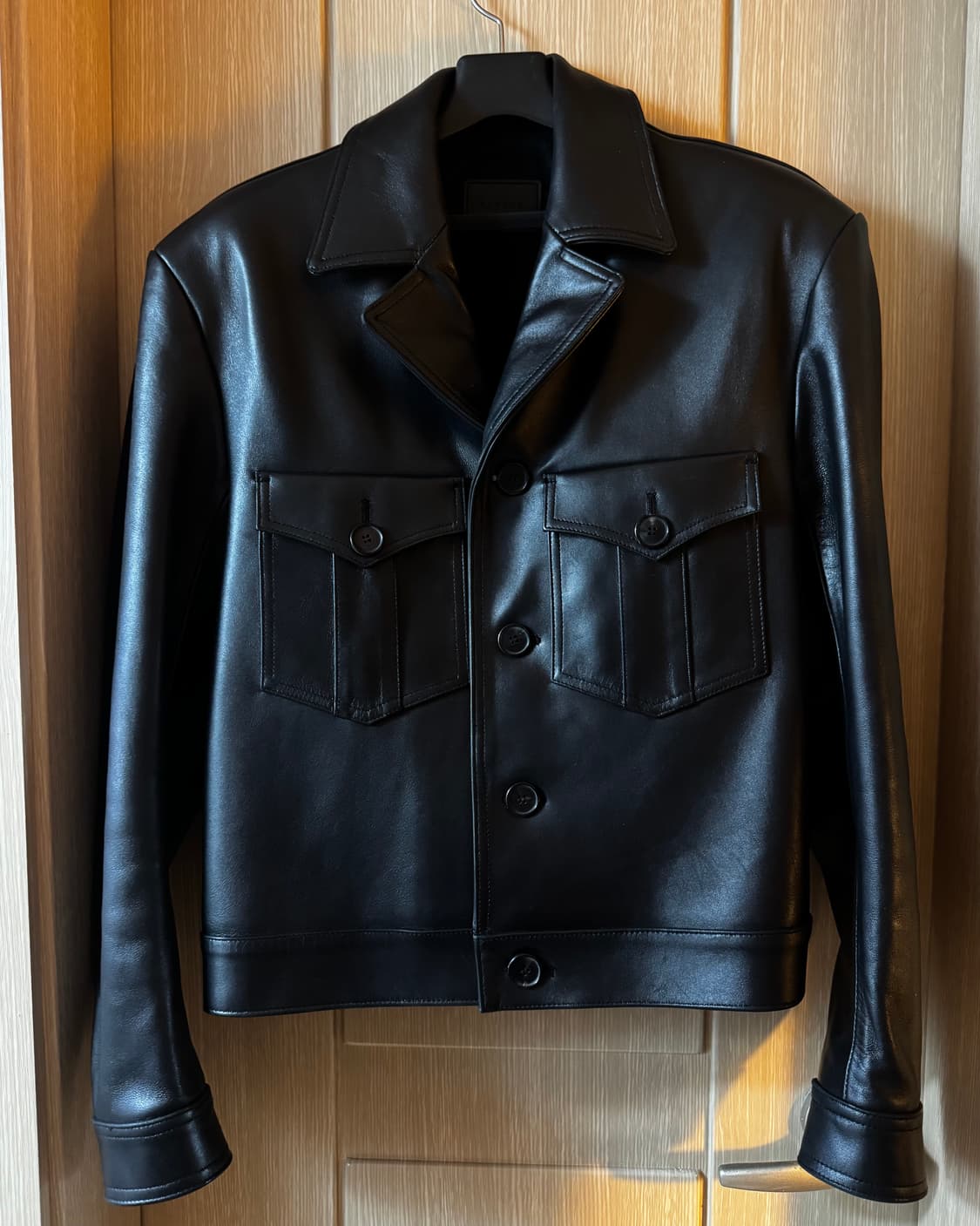 세비지 밀리터리 레더 자켓 상품이미지5