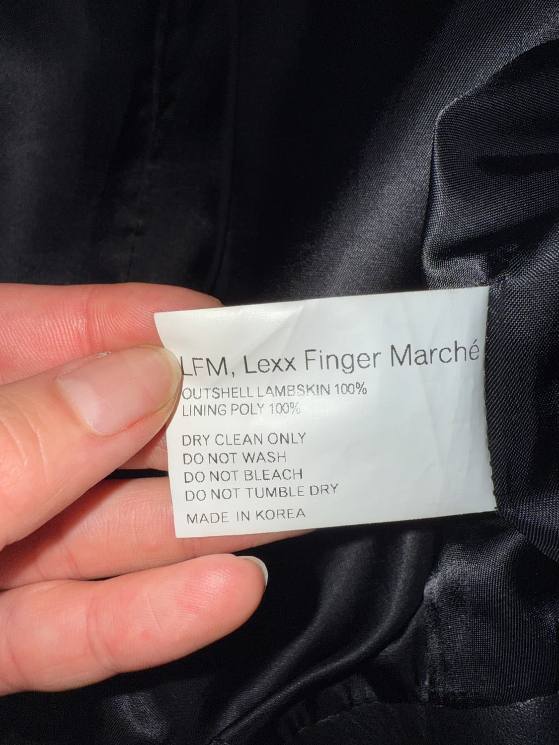 LFM   렉스핑거마르쉐 lexx finger marche 양가죽 자켓 상품이미지2