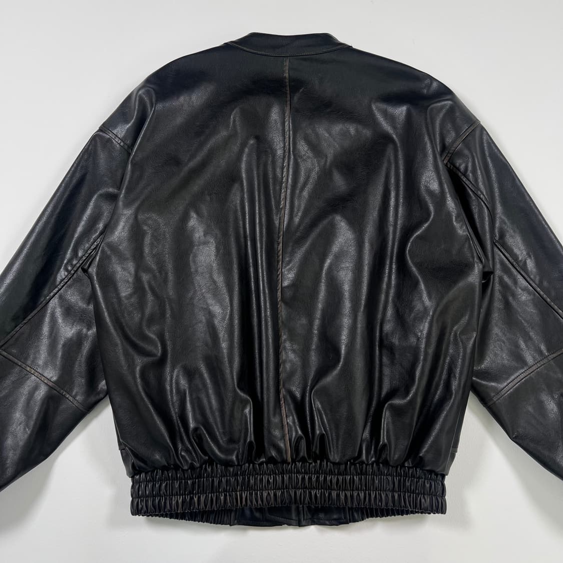 Our Room 레더 봄버 자켓 상품이미지9