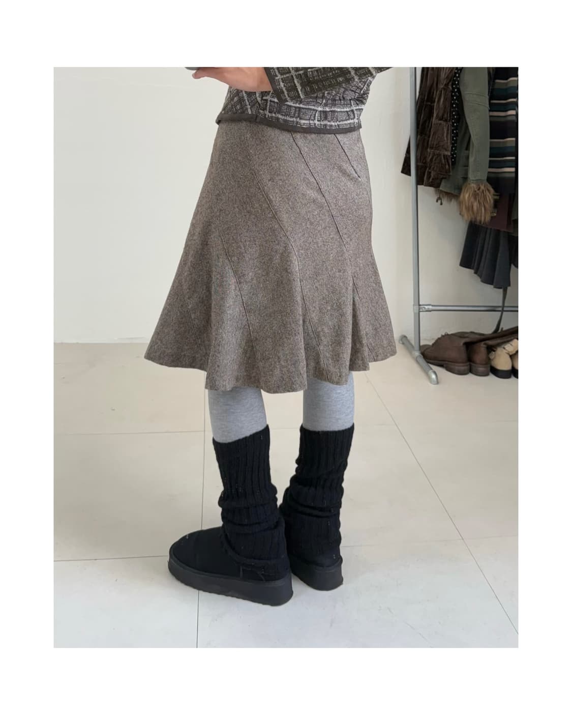 빈티지 미디 스커트 상품이미지2