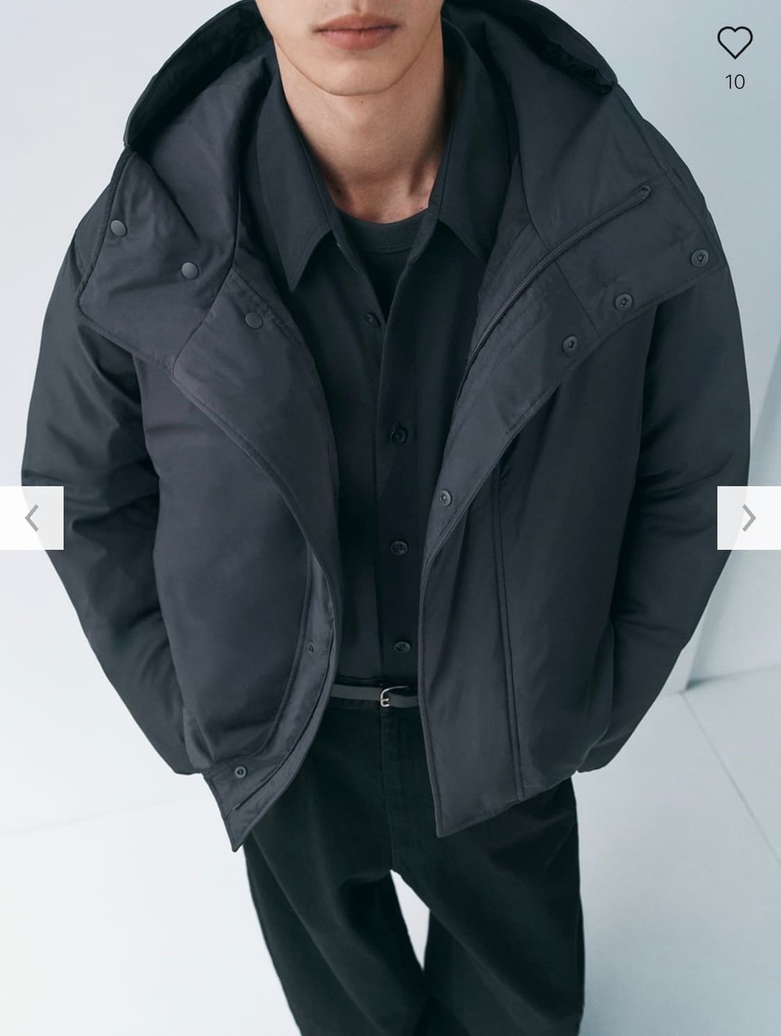 유니클로u 25fw 퍼프테크 파카 패딩 다크그레이/XXL 상품이미지7