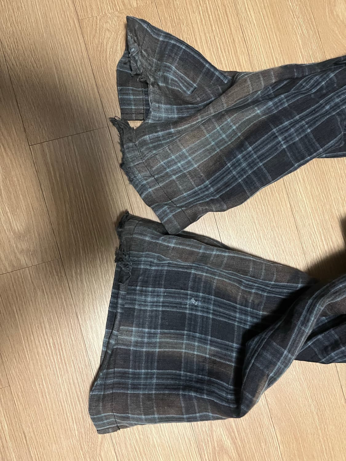 jiyongkim drape pants check 상품이미지3