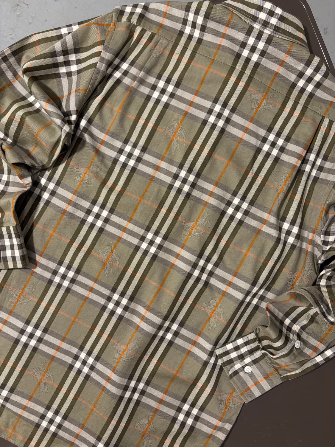 버버리 기마로고 체크셔츠 상품이미지6