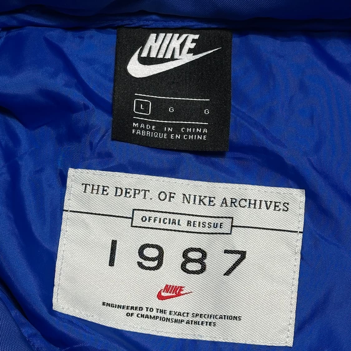 L 나이키 리이슈 월리워 우븐 블루 아노락  상품이미지4