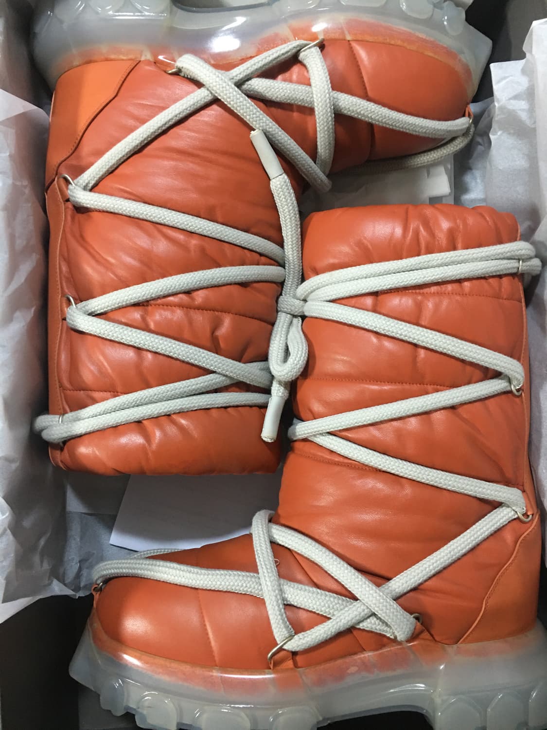 릭오웬스 22FW 루나 패딩 부츠 오렌지 44사이즈 상품이미지7