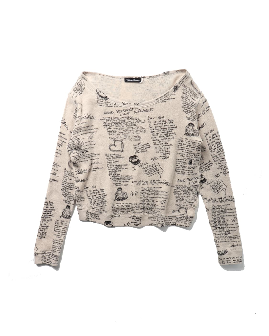 HYSTERIC GLAMOUR Message L/S T-shirt 상품이미지1