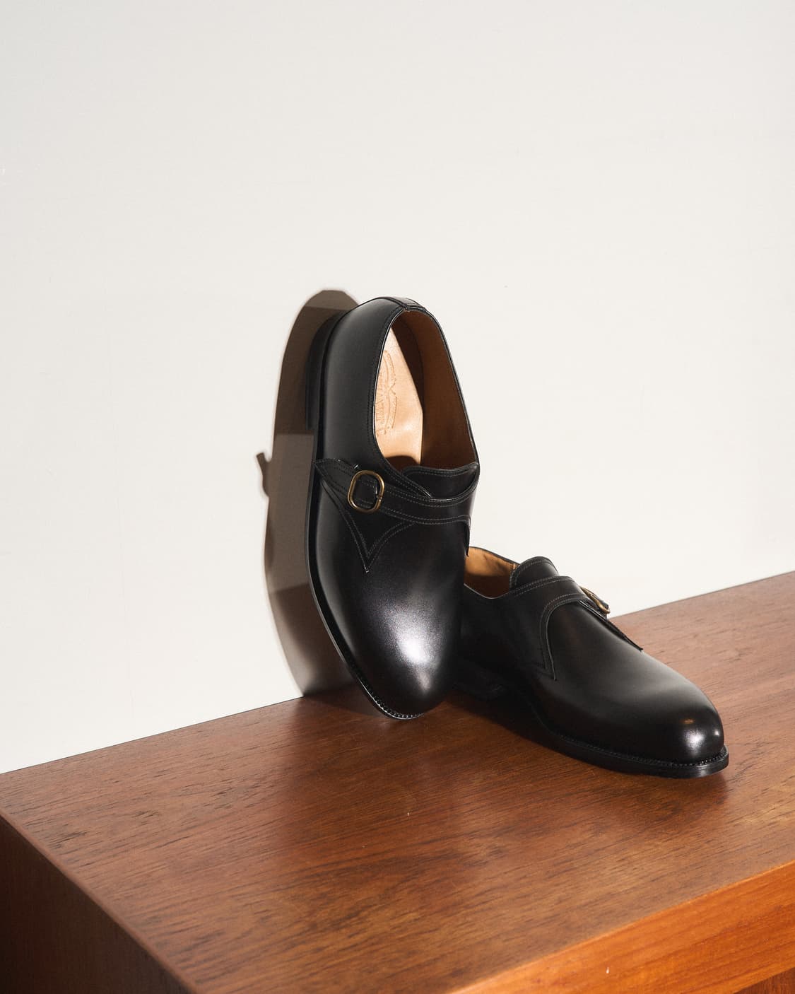 Simple Buckle 231 Derby Black Boxcalf 상품이미지6