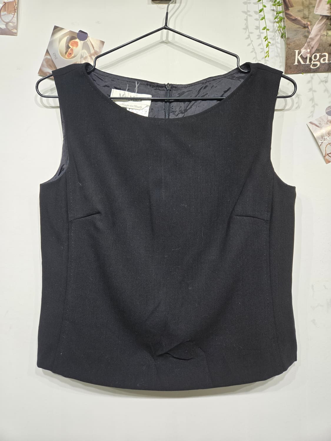 막스마라 블랙 민소매 블라우스 여성 상품이미지3