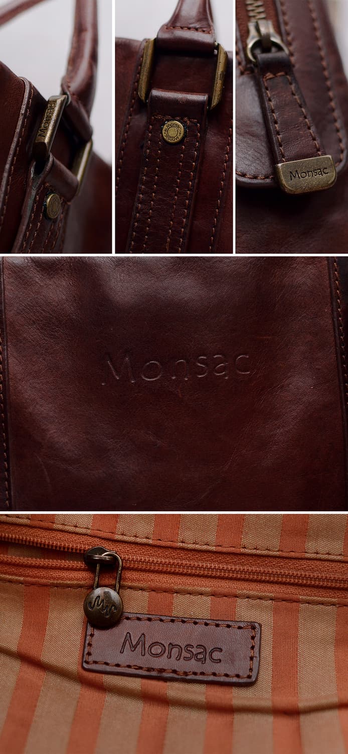 몽삭 (Monsac) 이태리 베지터블 레더 클래식 토트백.브리프케이스 상품이미지10