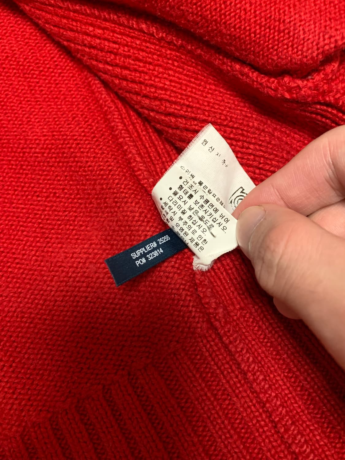 폴로 빅포니 니트집업 레드  상품이미지8