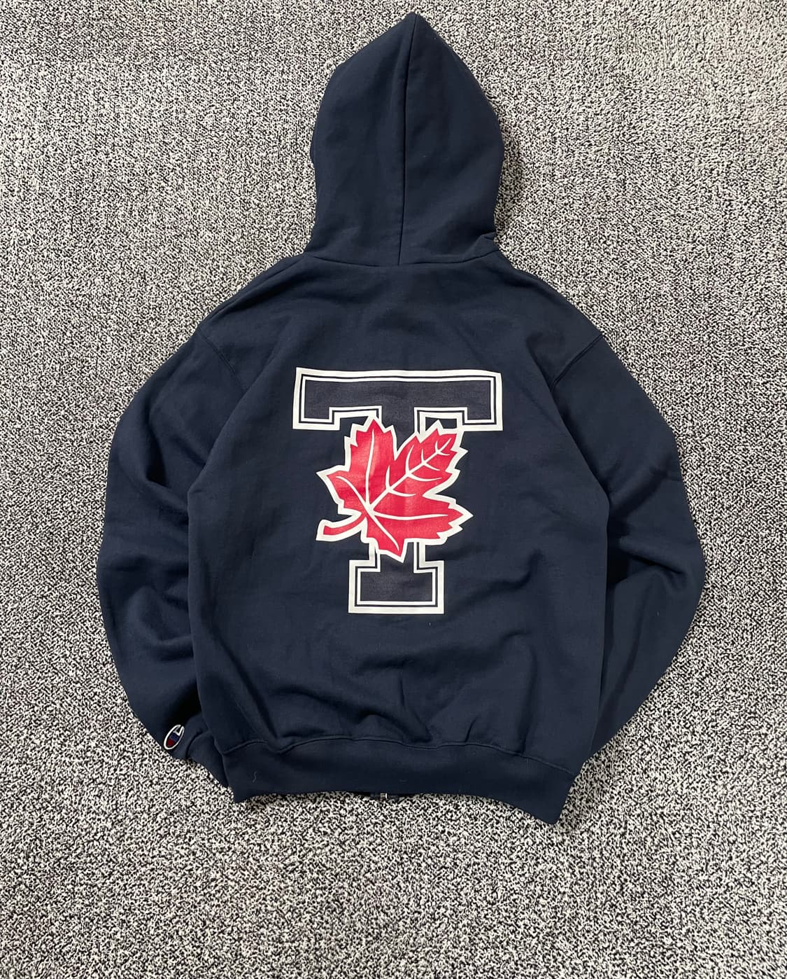 빈티지9. 챔피온 캐나다 토론토 UNIV. 네이비 후드집업 스웻 후디 상품이미지1