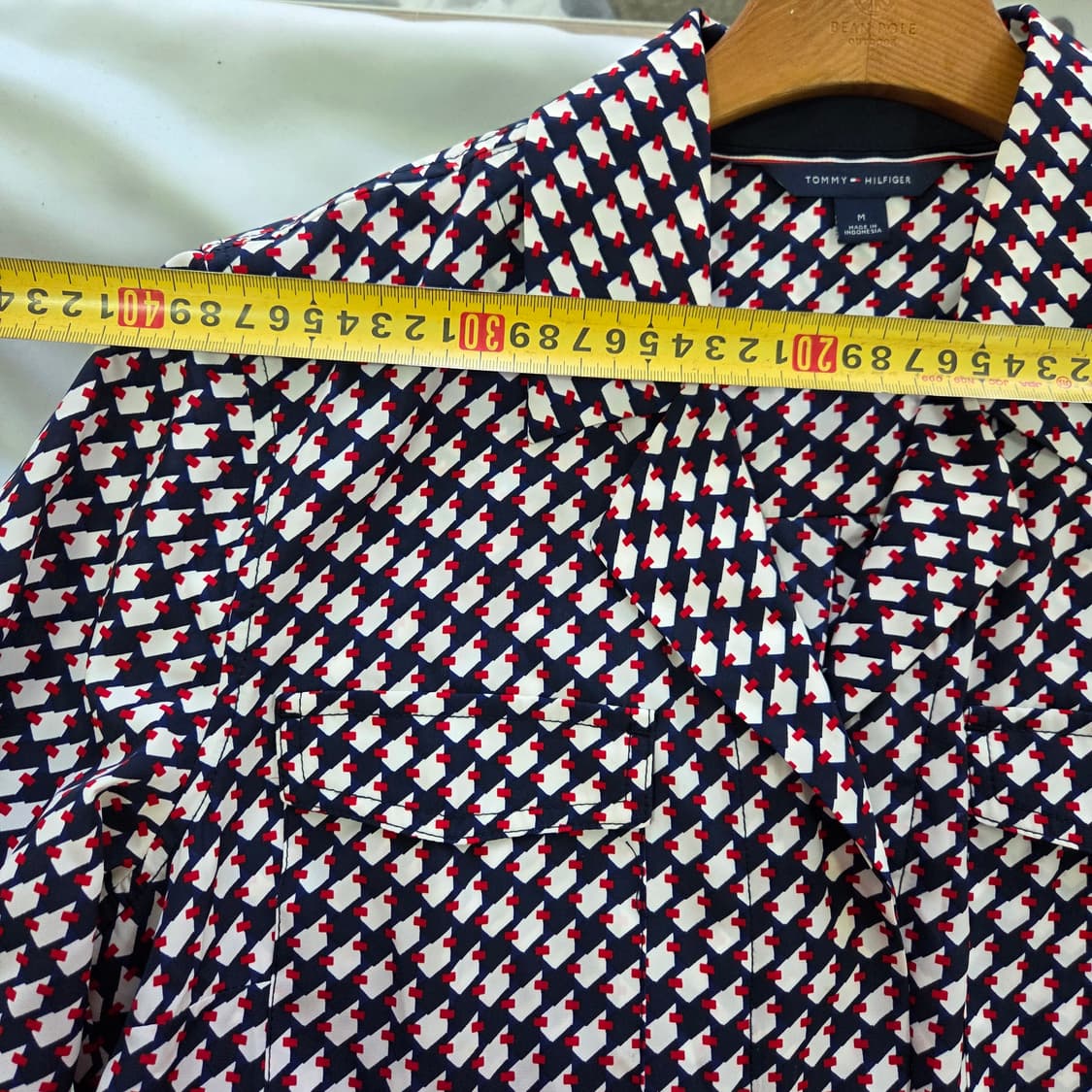 [TOMMY HILFIGER] 타미힐피거 패턴 셔츠 블라우스 여성 M 상품이미지9