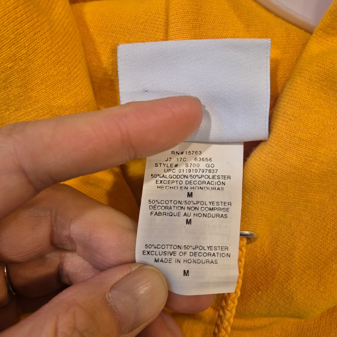 M 챔피온 옐로우 후드 상품이미지4