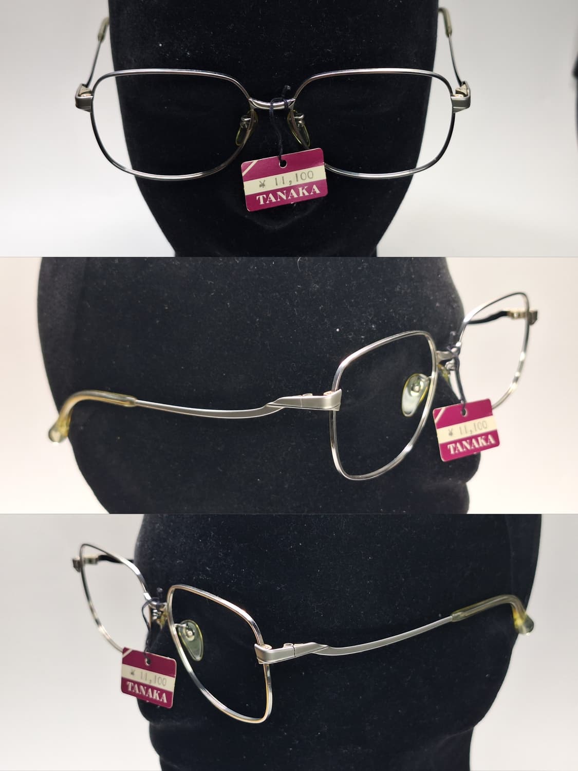 80s 일본제 빈티지 데드스톡/SPM 선플래티늄 웰링턴 안경테 56mm 상품이미지6